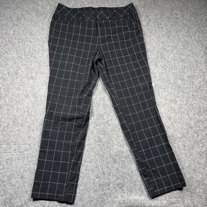 FADED GLORY‎ THE PARKER PANT SLIM ANKLE LENGTH Womens 10 Black Preppy Classic